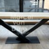 Eiken eettafel 300 x 100 x 4 cm - Afbeelding 3