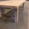 Eikenhouten tafel met eiken onderstel - Afbeelding 2